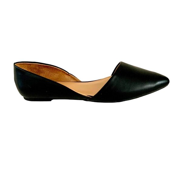 Rohb Joyce Azria Provence D’Orsay Ballet Flats Pointed Toe Size 8.5 Black - Picture 4 of 9